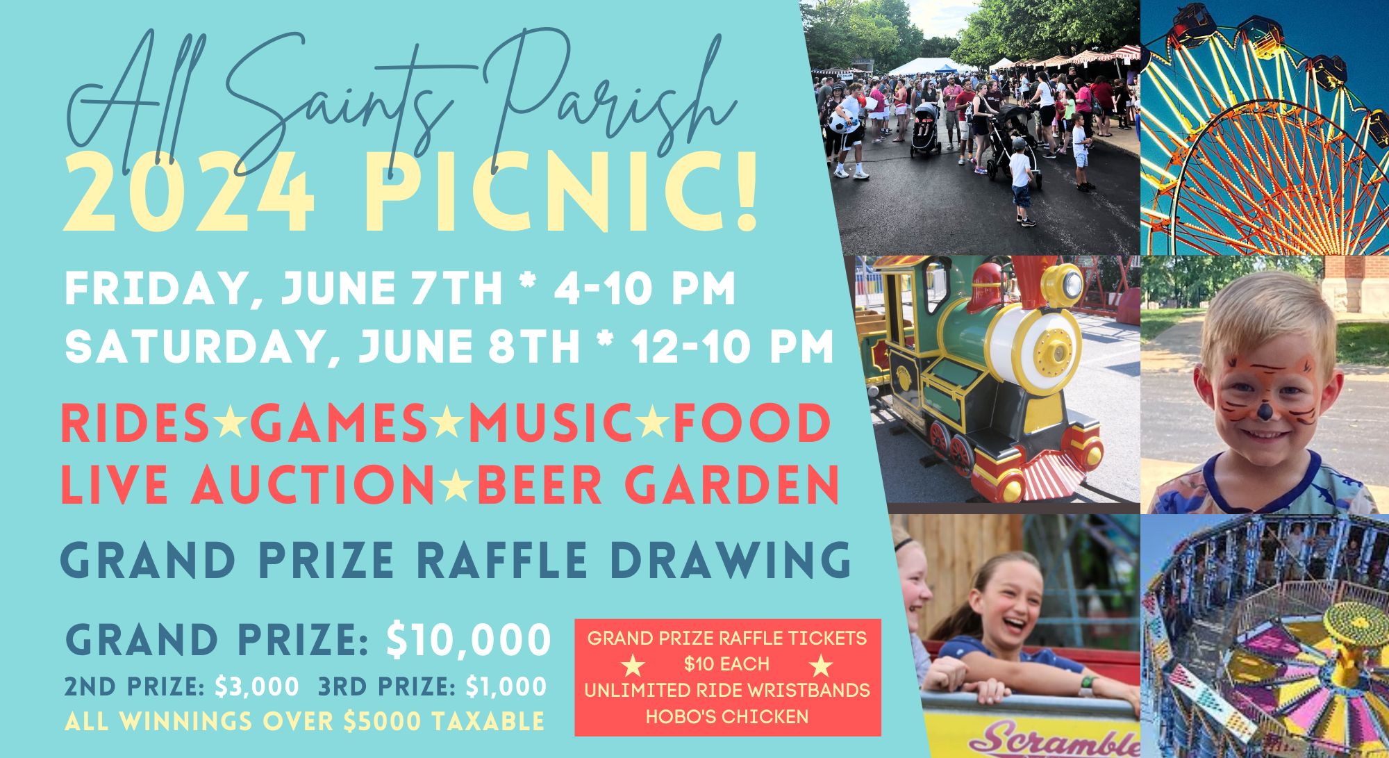 2024 Parish Picnic Schedule of Events & Volunteer Link > All Saints